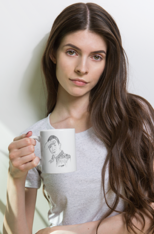 Rob Halford Sees You White glossy mug